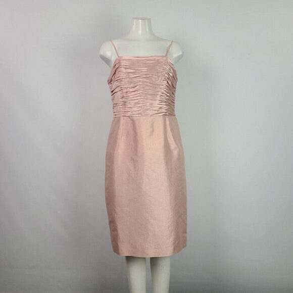 Adrianna Papell Occasions Pink Silk Dress & Blazer Size M - Picture 13 of 15